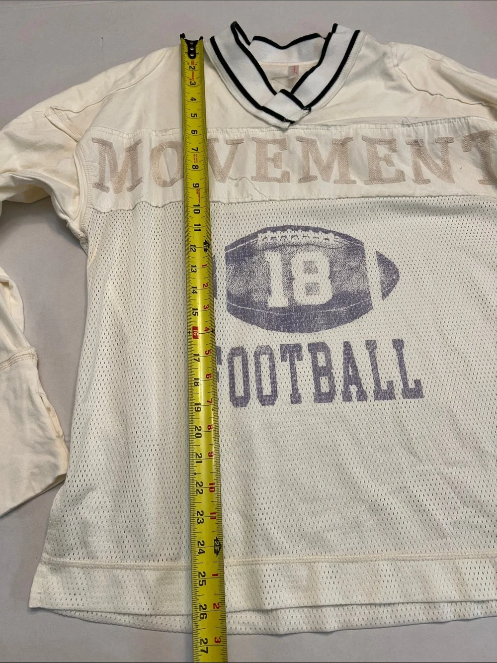 FREE PEOPLE MOVEMENT JUNIPER LONG SLEEVE TUNIC FOOTBALL TEE SMALL